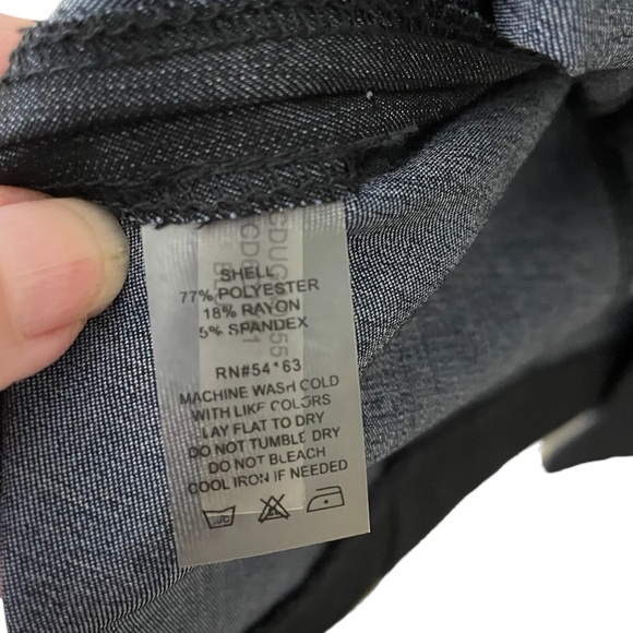 *NWOT* Calvin Klein Chambray Cap Sleeve Belted Button Down Sheath/Shirt Dress - Picture 12 of 14